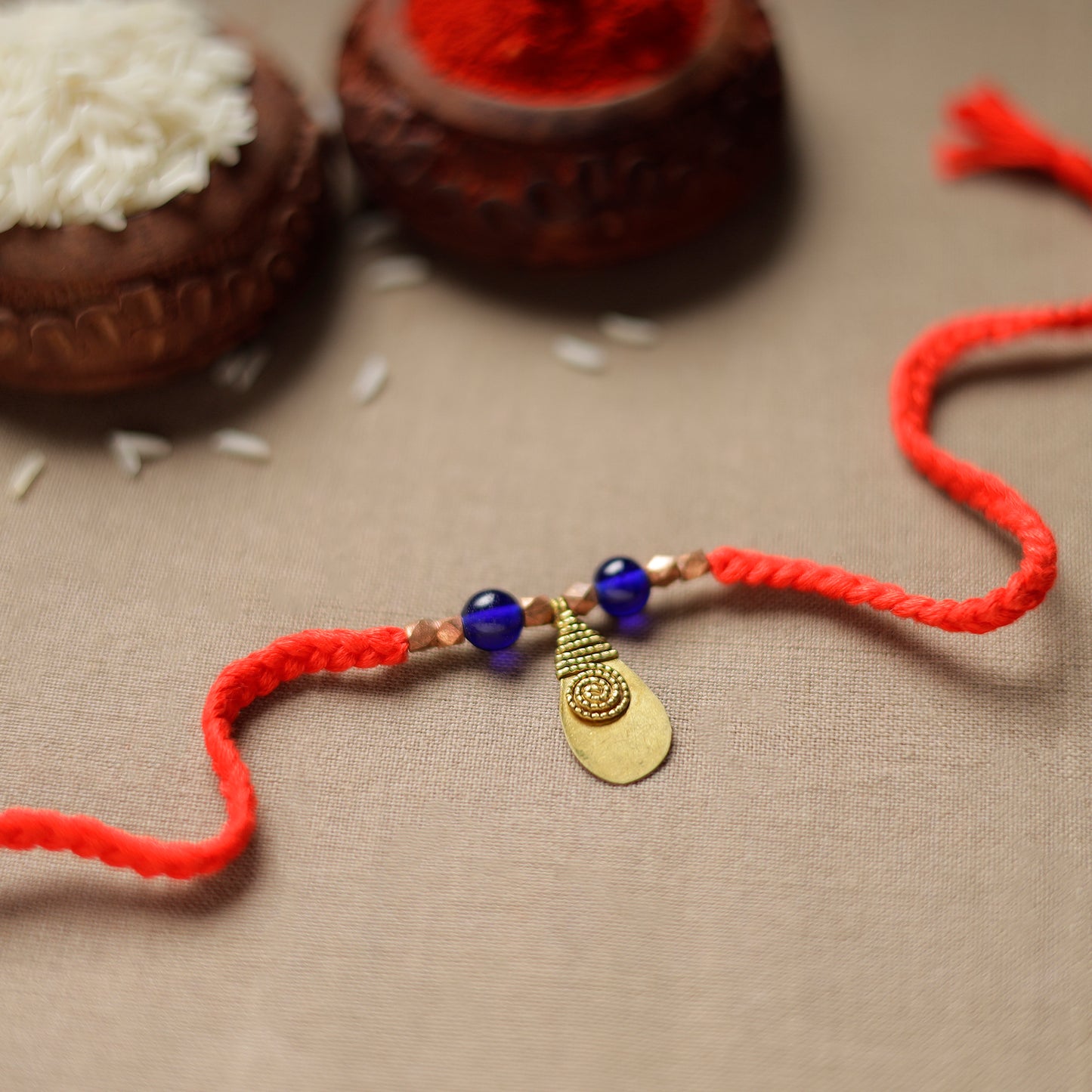 Brass & Threadwork Rakhi