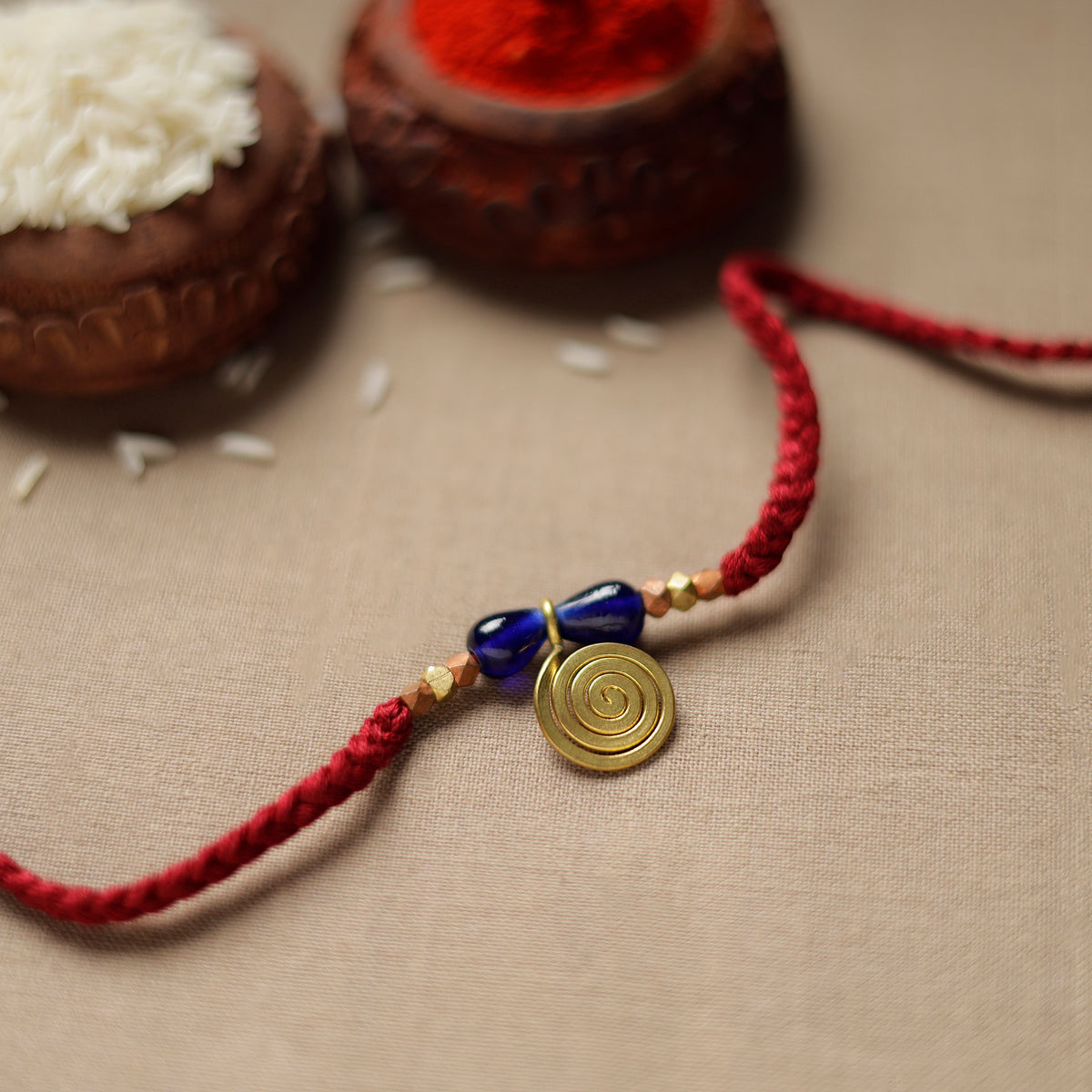 Brass & Threadwork Rakhi