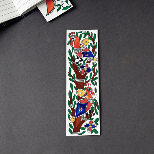 Madhubani Handpainted Bookmark (7 x 2 in)