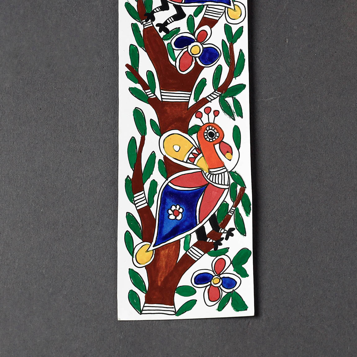 Madhubani Handpainted Bookmark (7 x 2 in)