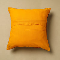 Orange - Banarasi Handwoven Silk Zari Cushion Cover (16 x 16 in) 89