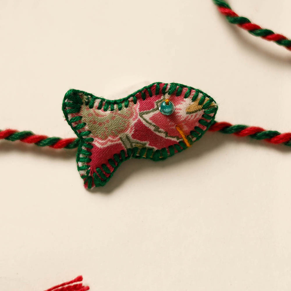 Fish - Handmade Threadwork Kids Rakhi 01