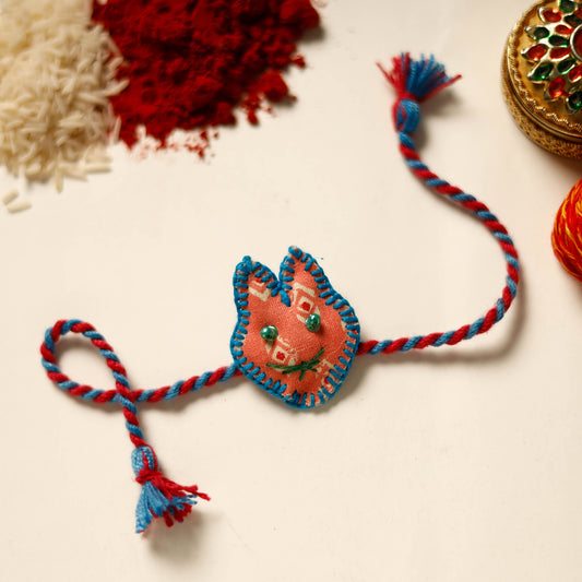 Cat - Handmade Threadwork Kids Rakhi 07