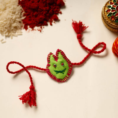 Cat - Handmade Threadwork Kids Rakhi 08