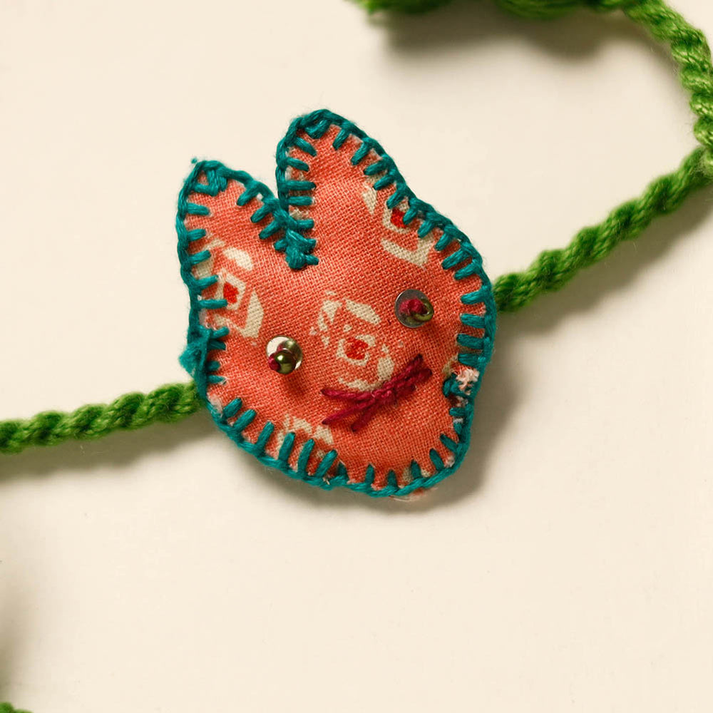 Cat - Handmade Threadwork Kids Rakhi 09