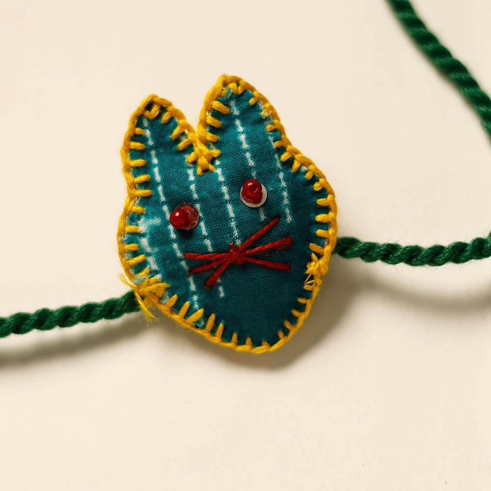 Cat - Handmade Threadwork Kids Rakhi 10