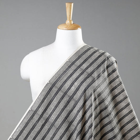 Grey - Bagru Block Printed Cotton Fabric