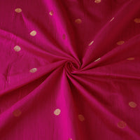 Polka Dot Zari Buti Spun Dupion Viscose Silk Fabric