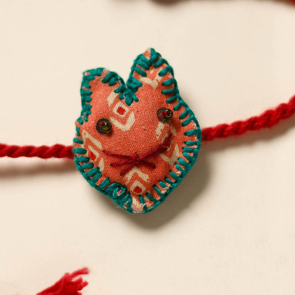 Cat - Handmade Threadwork Kids Rakhi 14