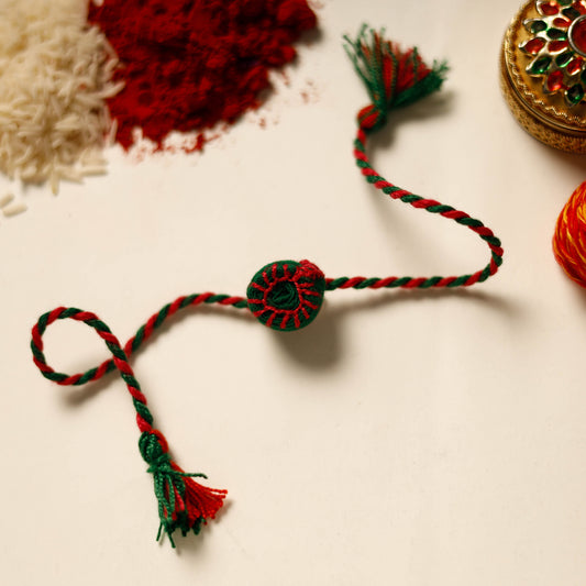 Round - Handmade Threadwork Kids Rakhi 26