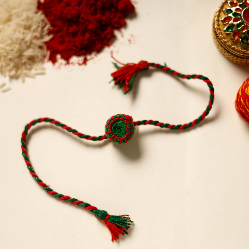 Round - Handmade Threadwork Kids Rakhi 27