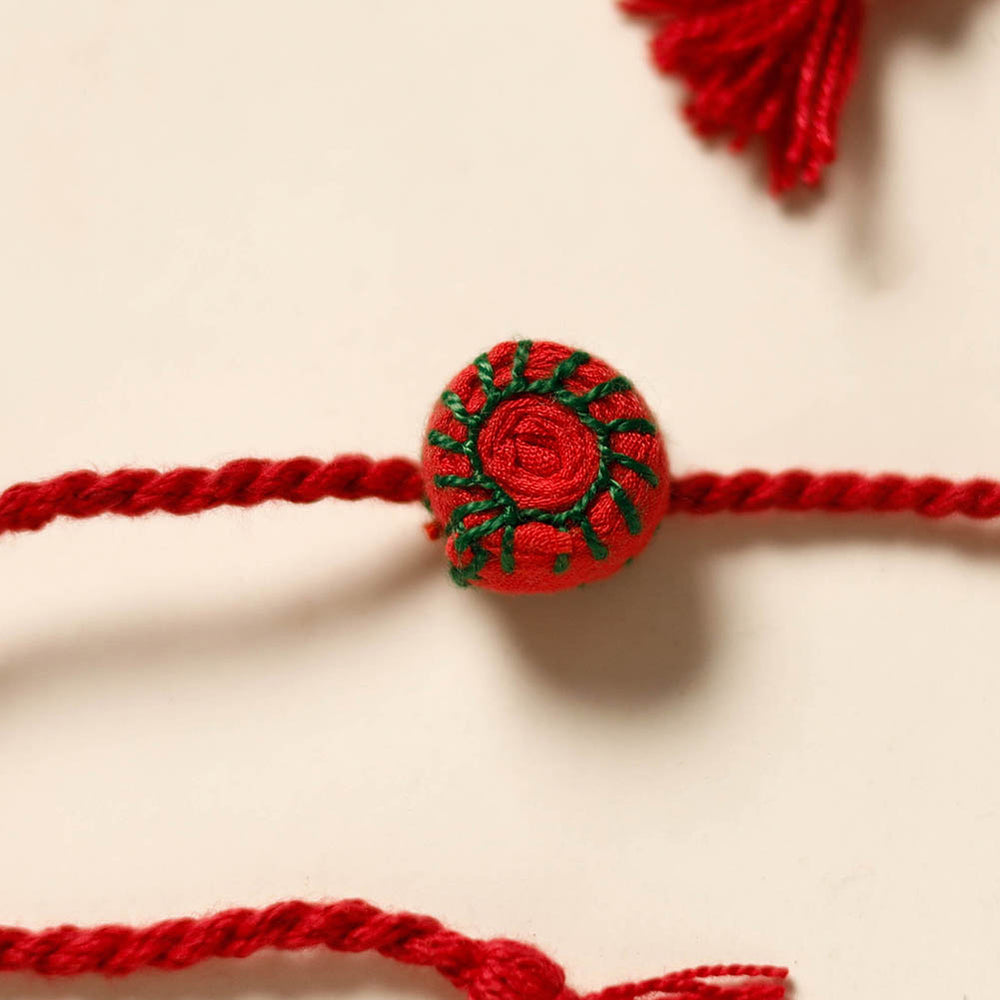 Round - Handmade Threadwork Kids Rakhi 28