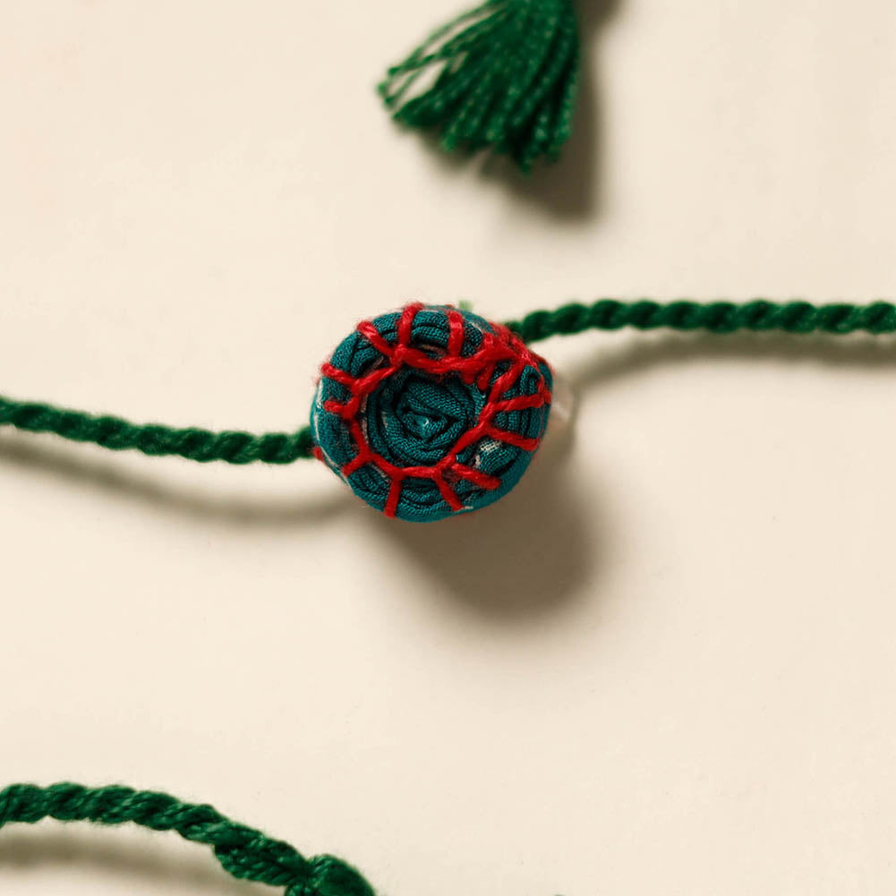 Round - Handmade Threadwork Kids Rakhi 30