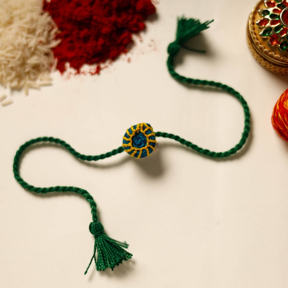 Round - Handmade Threadwork Kids Rakhi 32