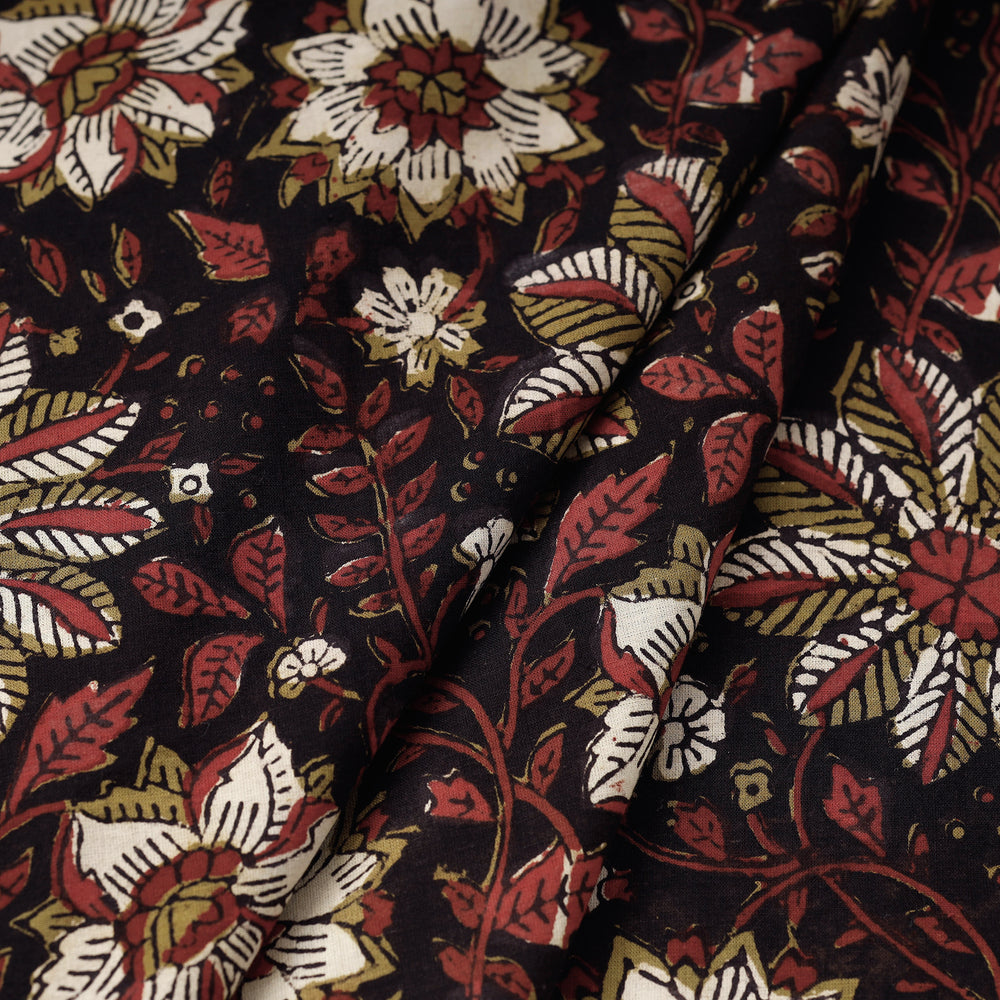 Brown - Jahota Block Printed Cotton Fabric