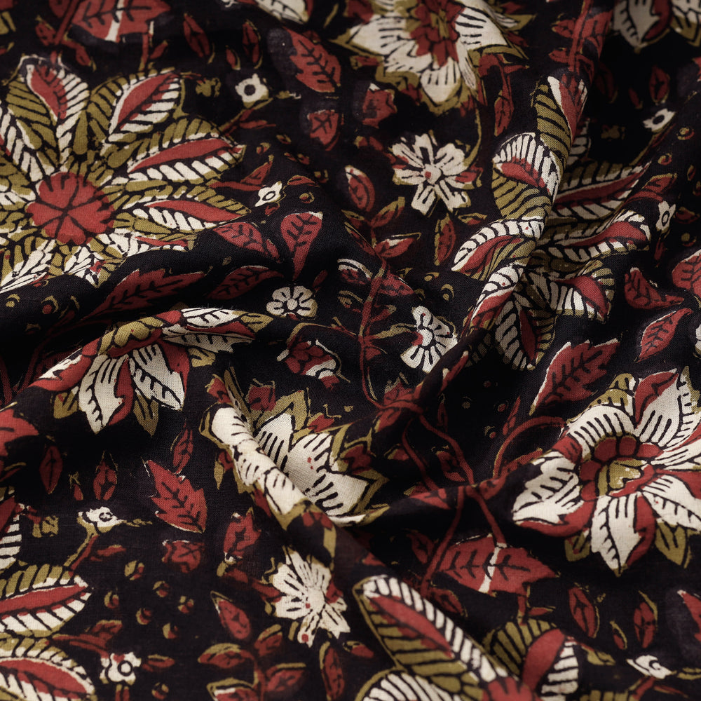 Brown - Jahota Block Printed Cotton Fabric