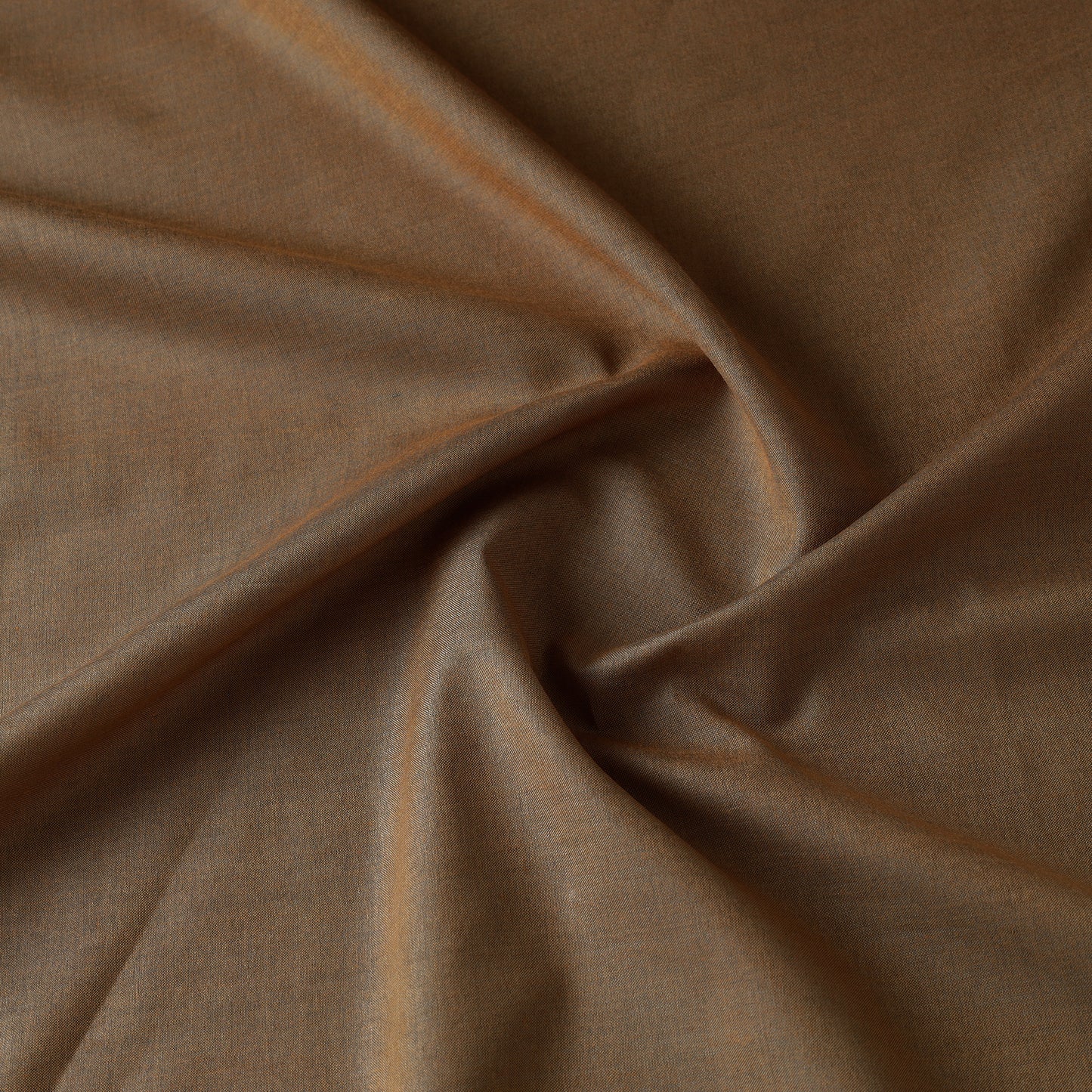 Brown - Handloom Tussar Silk Cotton Fabric from Vidarbha