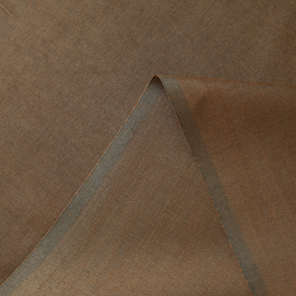 Brown - Handloom Tussar Silk Cotton Fabric from Vidarbha