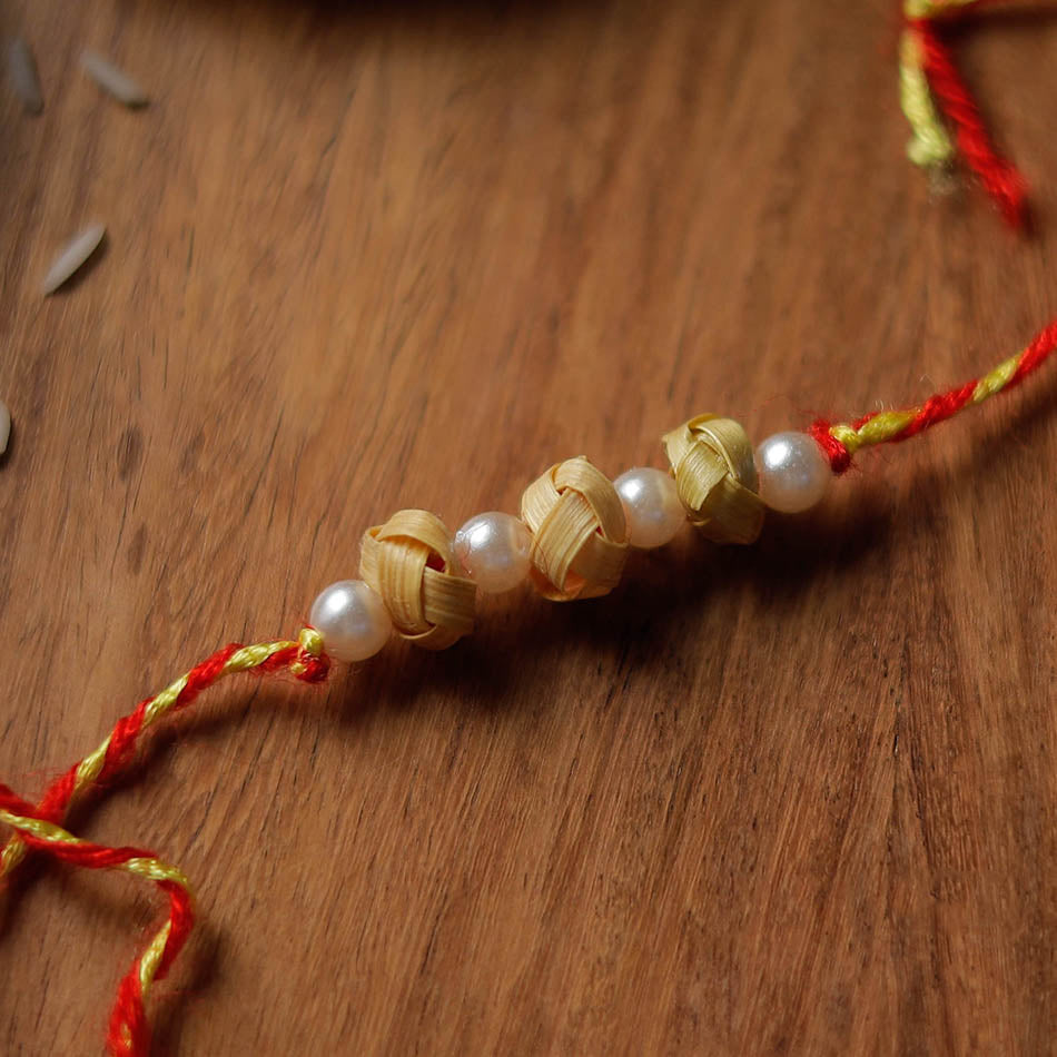 Handmade Bamboo Craft Beadwork Rakhi by Baansuli 04