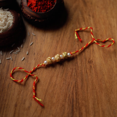 Handmade Bamboo Craft Beadwork Rakhi by Baansuli