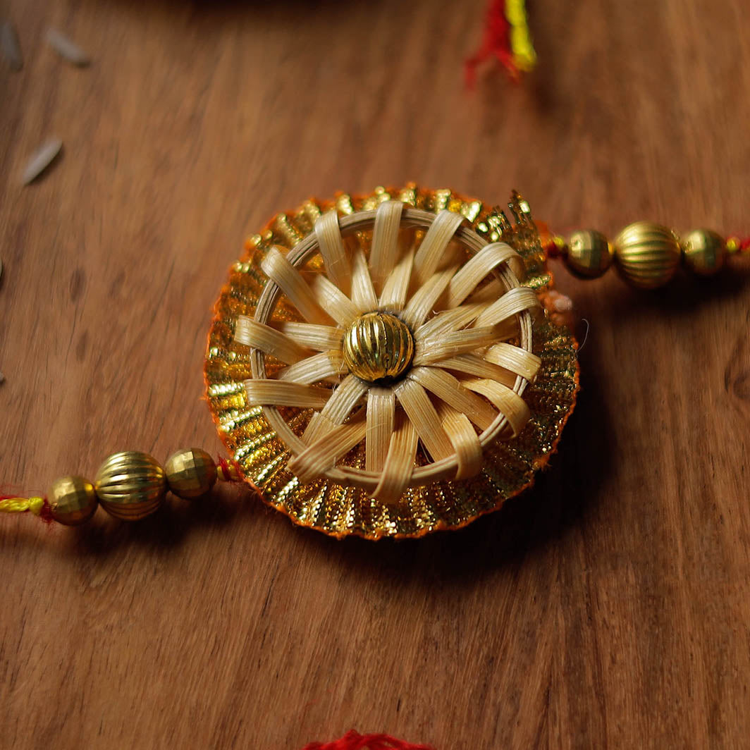  Handmade Bamboo Craft Beadwork Rakhi by Baansuli