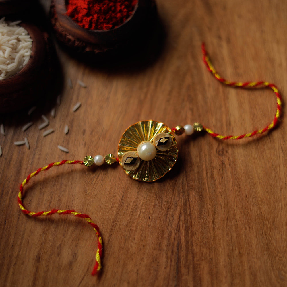 Handmade Bamboo Craft Beadwork Rakhi