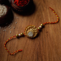 Flower - Handmade Bamboo Craft Beadwork Rakhi by Baansuli 15