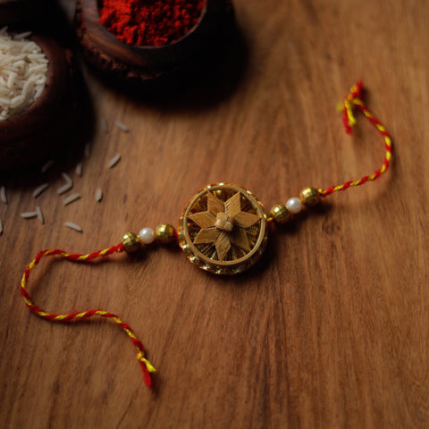 Handmade Bamboo Craft Beadwork Rakhi