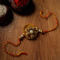 Flower - Handmade Bamboo Craft Beadwork Rakhi by Baansuli 21