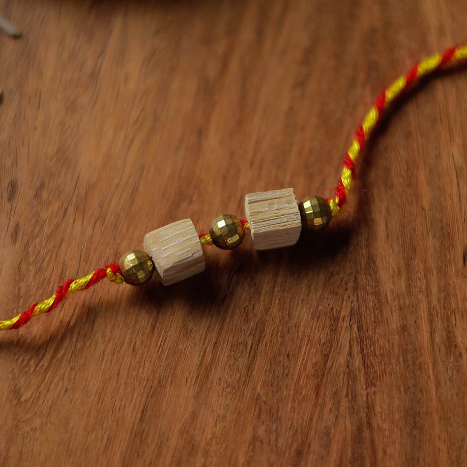 Handmade Bamboo Craft Beadwork Rakhi