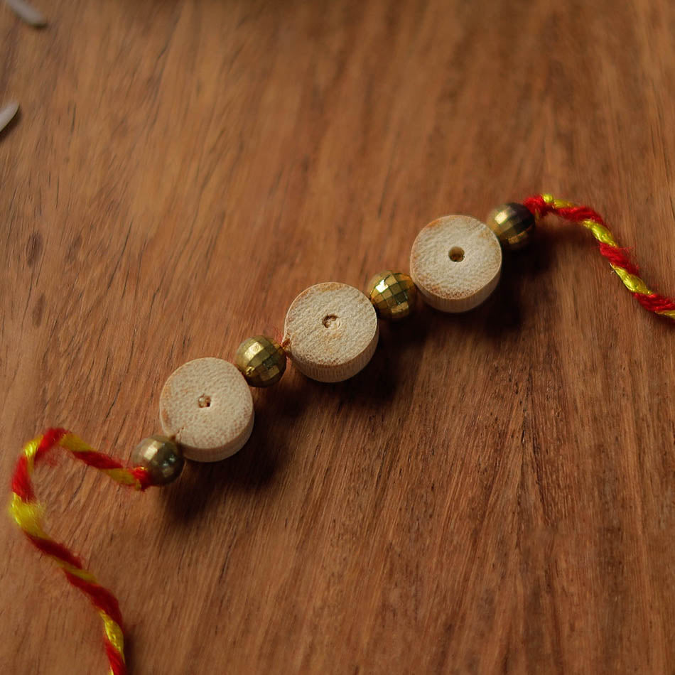 bamboo beadwork rakhi