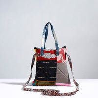 Multicolor - Handmade Quilted Cotton Patchwork Sling Bag 29