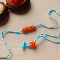 Handcrafted Beadwork Tutti Frutti Rakhi & Lumba Set 129