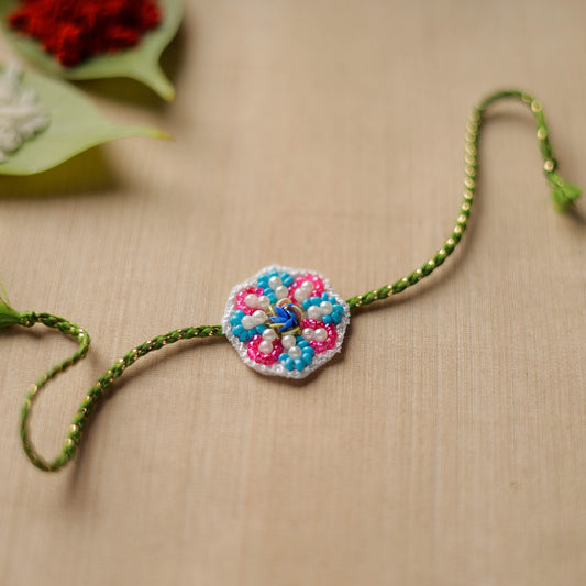 Handmade Thread & Beadwork Rakhi By Jugni 178