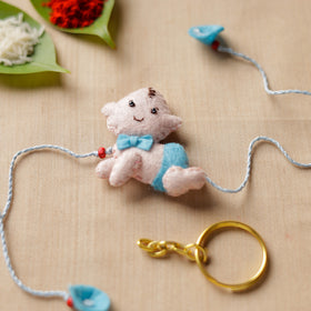 Buy Hand Embroidered Felt Work Bal krishna Rakhi 151 Online at iTokri.com