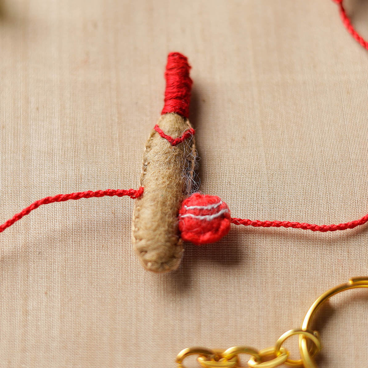 Buy Hand Embroidered Felt Work Bal krishna Rakhi 166 Online at iTokri.com