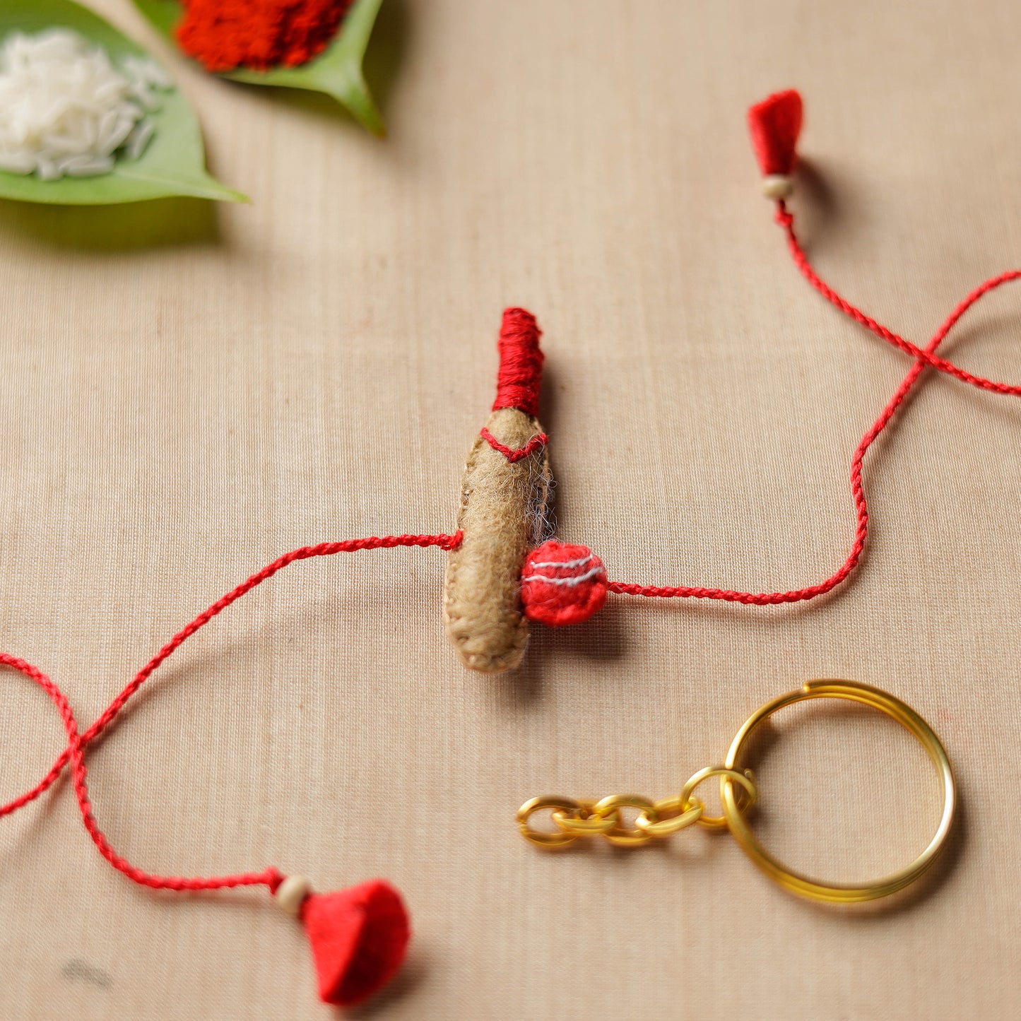 Buy Hand Embroidered Felt Work Bal krishna Rakhi 166 Online at iTokri.com