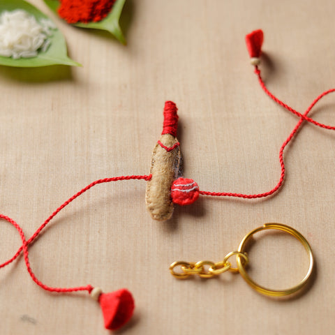 Buy Hand Embroidered Felt Work Bal krishna Rakhi 166 Online at iTokri.com