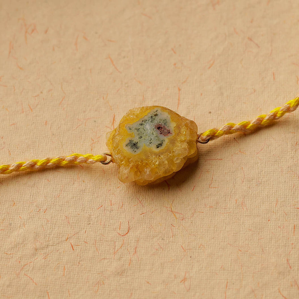 Handmade Natural Agate Stone Rakhi 