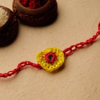 Handmade Upcycled Weave Mirror Work Rakhi 