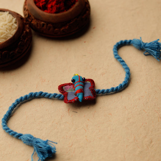 Butterfly - Upcycled Thread & Beadwork Kids Rakhi 53