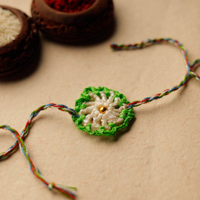 Handmade Upcycled Weave Rakhi by Khamir 01