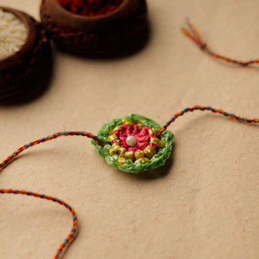 Handmade Upcycled Weave Rakhi by Khamir 02
