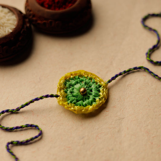 Handmade Upcycled Weave Rakhi by Khamir 04