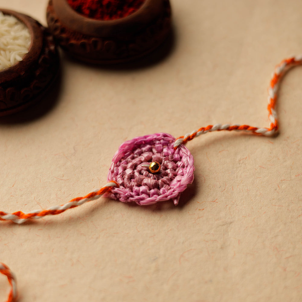 Handmade Upcycled Weave Rakhi by Khamir 27