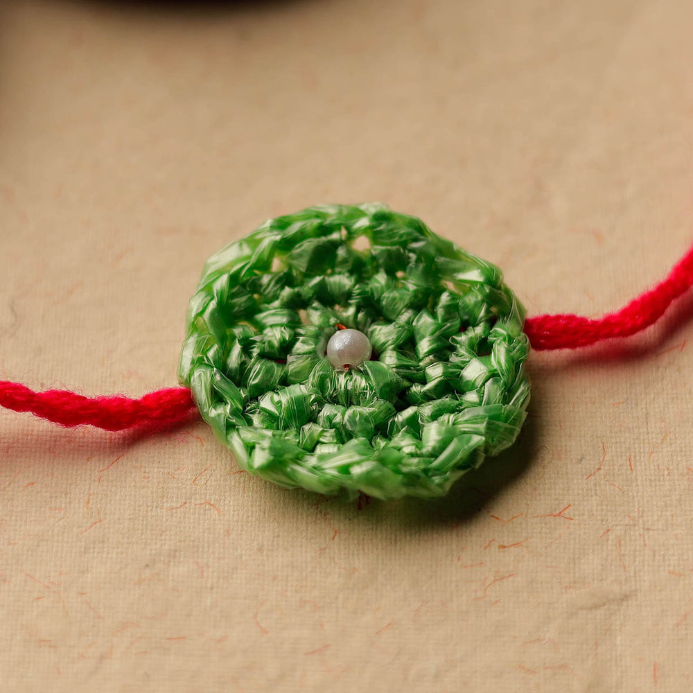 Handmade Upcycled Weave Rakhi by Khamir 40