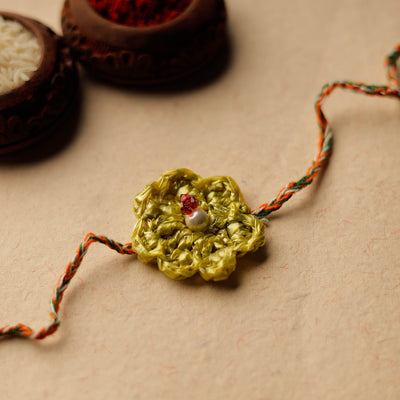 Handmade Upcycled Weave Rakhi by Khamir 41