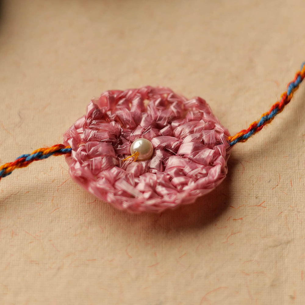 Handmade Upcycled Weave Rakhi by Khamir 53