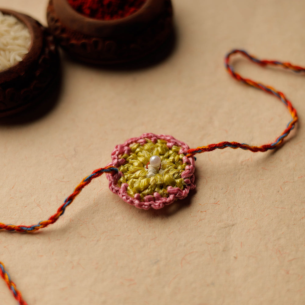 Handmade Upcycled Weave Rakhi by Khamir 54