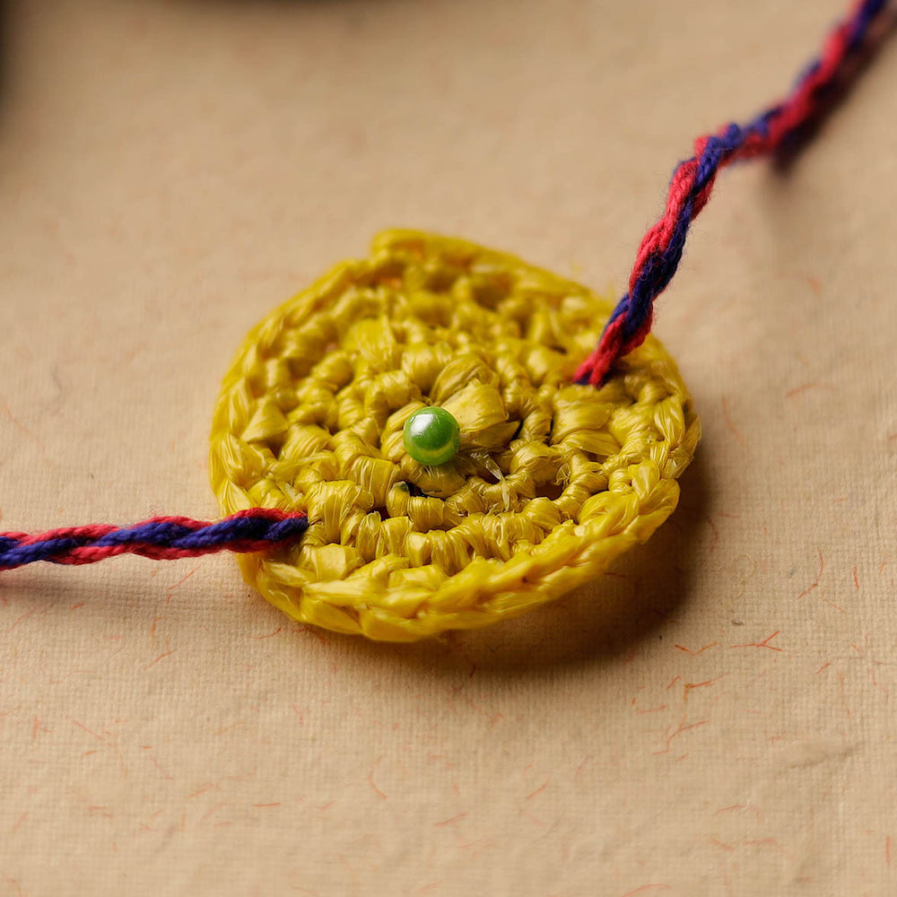 Handmade Upcycled Weave Rakhi by Khamir 56